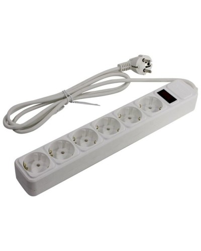 SP6W-150. Сетевой фильтр 6 розеток, 5м, белый. 5bites в Череповце