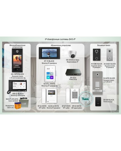 ДМФ-004. IP-домофонные системы BAS-IP. BAS-IP в Череповце