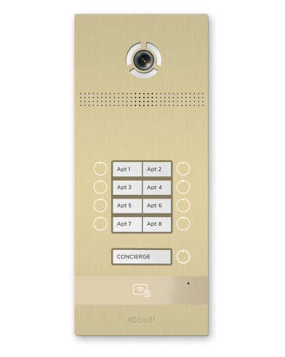 BI-08FB GOLD. Вызывная панель IP-домофона. BAS-IP в Череповце