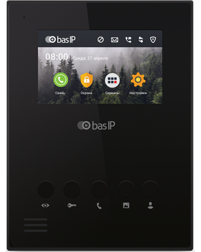 AU-04LA (AU-04L) BLACK. Монитор IP-домофона. BAS-IP в Череповце