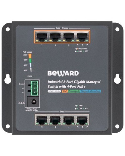 STWP-08HP4. Коммутатор 8-портовый. Beward в Череповце