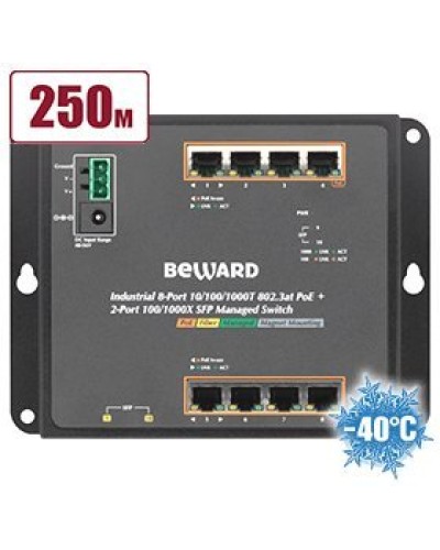 STWP-0802HP. Коммутатор 8-портовый. Beward в Череповце