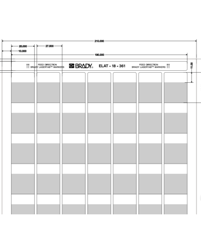ELAT-18-361-2.5 (уп. 2500 шт.): Этикетка в Череповце