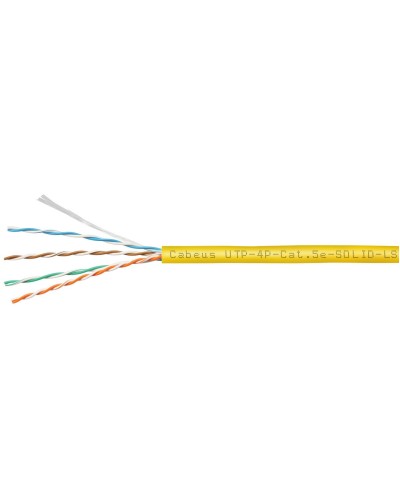 UTP-4P-Cat.5e-SOLID-LSZH-YL (9780c). Кабель «витая пара» (LAN) для структурированных систем связи. CABEUS в Череповце