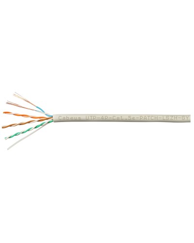 UTP-4P-Cat.5e-SOLID-GY-LIGHT-100 (9995c-5). Кабель «витая пара» (LAN) для структурированных систем связи. CABEUS в Череповце