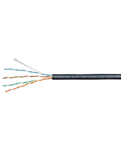 UTP-4P-Cat.5e-SOLID-OUT-PE-UV (11246c). Кабель «витая пара» (LAN) для структурированных систем связи. CABEUS в Череповце