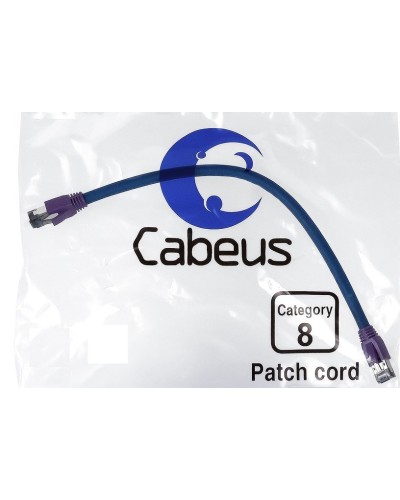 PC-SSTP-RJ45-Cat.8-5m-LSZH (9705c), серый. Патч-корд медный. CABEUS в Череповце