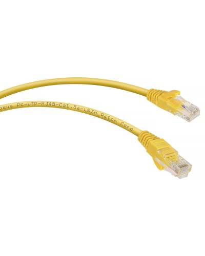 PC-UTP-RJ45-Cat.5e-0.3m-YL-LSZH (9495c), желтый. Патч-корд медный. CABEUS в Череповце