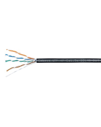 UTP-4P-Cat.5e-SOLID-OUT-LSZH-UV (7172c). Кабель «витая пара» (LAN) для структурированных систем связи. CABEUS в Череповце