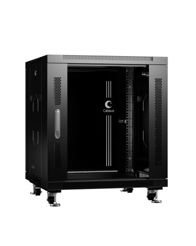 SH-05C-12U60/80-BK (8570c). Шкаф телекоммуникационный 19 напольный 12U. CABEUS в Череповце