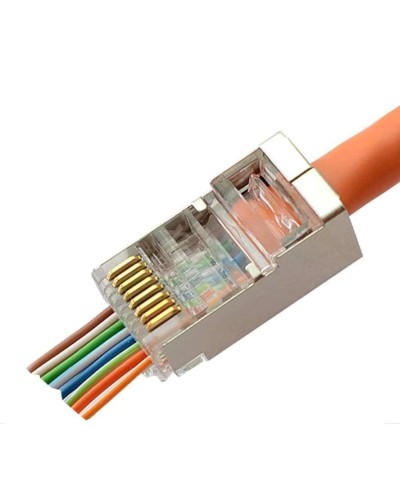8P8C-SH-C6-FC (100 шт) (10797c). Разъем RJ-45. CABEUS в Череповце