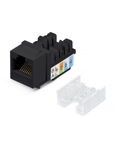 KJ-RJ45-Cat.6-90-SW-BK (10102c). Вставка Keystone Jack RJ-48. CABEUS в Череповце