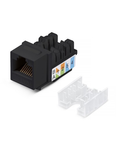 KJ-RJ45-Cat.5e-90-SW-BK (10101c): Вставка Keystone Jack RJ-47 в Череповце