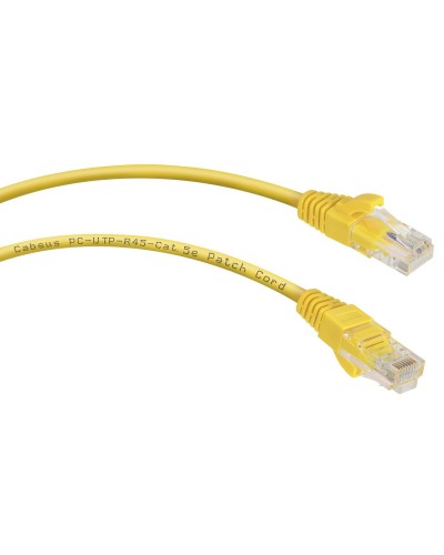 PC-UTP-RJ45-Cat.6-0.5m-YL (8704c), желтый. Патч-корд медный. CABEUS в Череповце