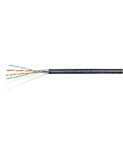 FTP-4P-Cat.5e-SOLID-OUT-LSZH-UV (7176c). Кабель «витая пара» (LAN) для структурированных систем связи. CABEUS в Череповце
