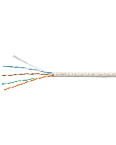 UTP-4P-Cat.5e-SOLID-LSZH-GY-LIGHT (9996c). Кабель «витая пара» (LAN) для структурированных систем связи. CABEUS в Череповце