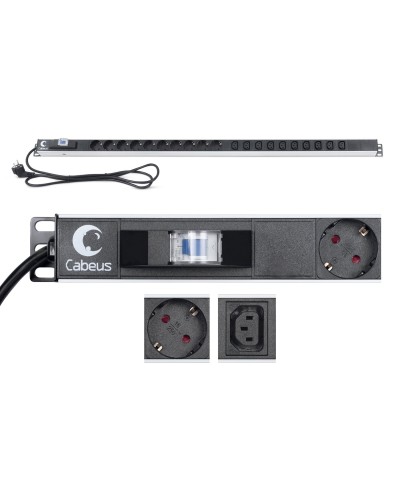 PDU-16-10S-10C13-B (9552c). Блок розеток. CABEUS в Череповце