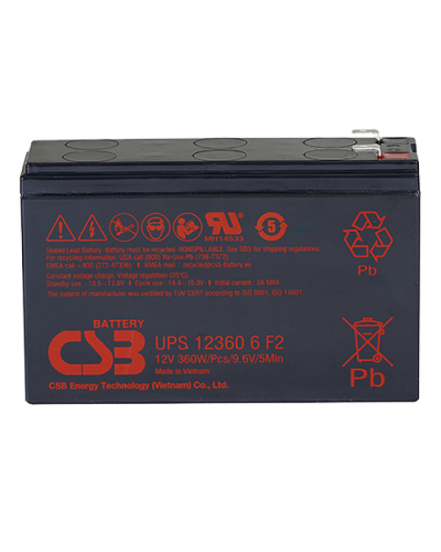 CSB UPS 123606. Аккумулятор герметичный свинцово-кислотный. CSB в Череповце