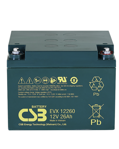 CSB EVX 12260. Аккумулятор герметичный свинцово-кислотный. CSB в Череповце
