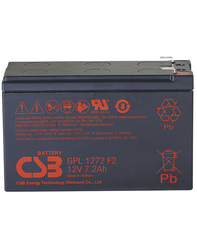 CSB GPL 1272 F2 FR. Аккумулятор герметичный свинцово-кислотный. CSB в Череповце