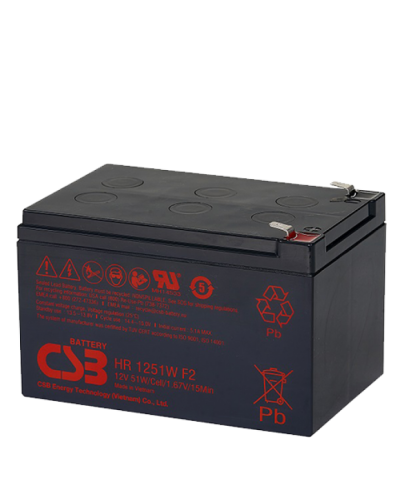 CSB HR 1251W. Аккумулятор герметичный свинцово-кислотный. CSB в Череповце