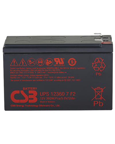 CSB UPS 123607. Аккумулятор герметичный свинцово-кислотный. CSB в Череповце