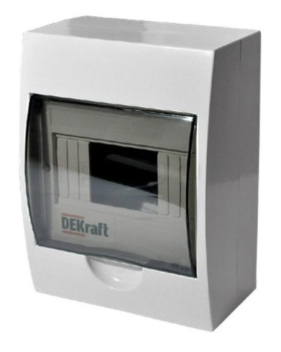 ЩРН-П-8 IP41 настенный (31010DEK). Щиток модульный с прозрачной дверцей. DEKraft в Череповце