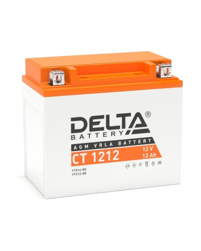 Delta CT 1212. Аккумулятор герметичный свинцово-кислотный стартерный. Delta в Череповце