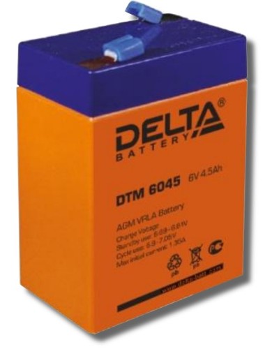 Delta DTM 6045. Аккумулятор герметичный свинцово-кислотный. Delta в Череповце