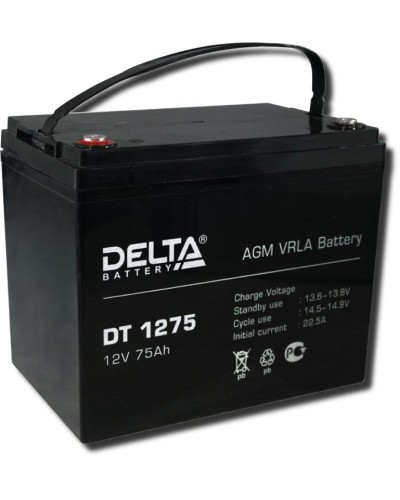 Delta DT 1275. Аккумулятор герметичный свинцово-кислотный. Delta в Череповце