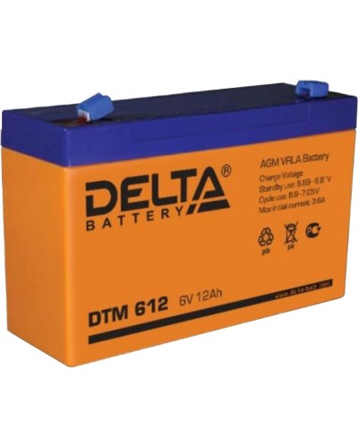Delta DTM 612. Аккумулятор герметичный свинцово-кислотный. Delta в Череповце