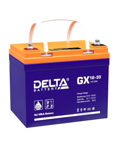 Delta GX 12-33. Аккумулятор герметичный свинцово-кислотный. Delta в Череповце