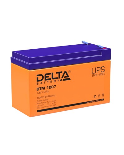 Delta DTM 1207. Аккумулятор герметичный свинцово-кислотный. Delta в Череповце