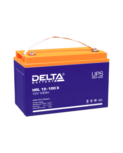 Delta HRL 12-100 X. Аккумулятор герметичный свинцово-кислотный. Delta в Череповце