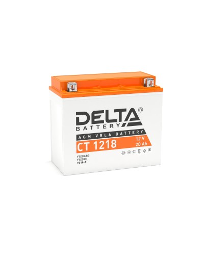 Delta CT 1218. Аккумулятор герметичный свинцово-кислотный стартерный. Delta в Череповце