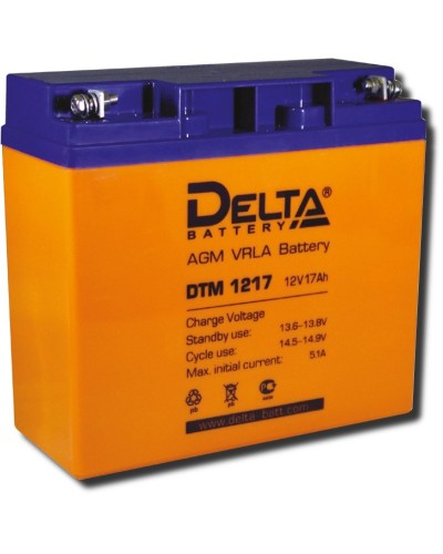 Delta DTM 1217. Аккумулятор герметичный свинцово-кислотный. Delta в Череповце
