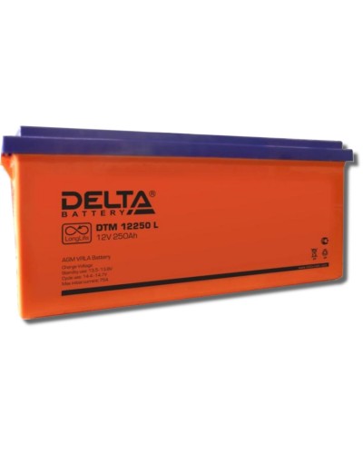 Delta DTM 12250 L. Аккумулятор герметичный свинцово-кислотный. Delta в Череповце