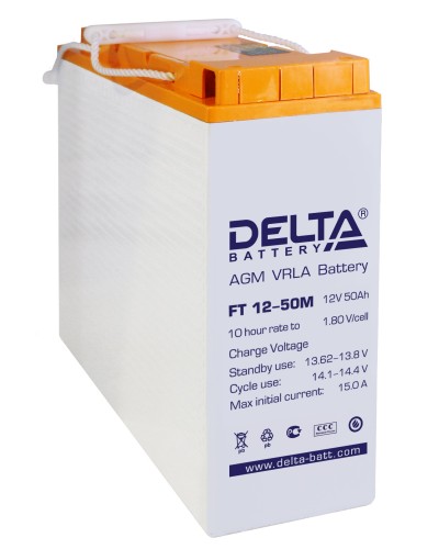 Delta FT 12-50 M. Аккумулятор герметичный свинцово-кислотный. Delta в Череповце