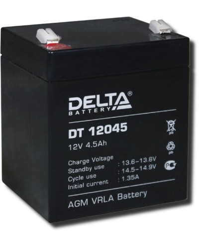 Delta DT 12045. Аккумулятор герметичный свинцово-кислотный. Delta в Череповце