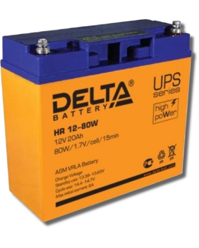 Delta HR 12-80 W. Аккумулятор герметичный свинцово-кислотный. Delta в Череповце
