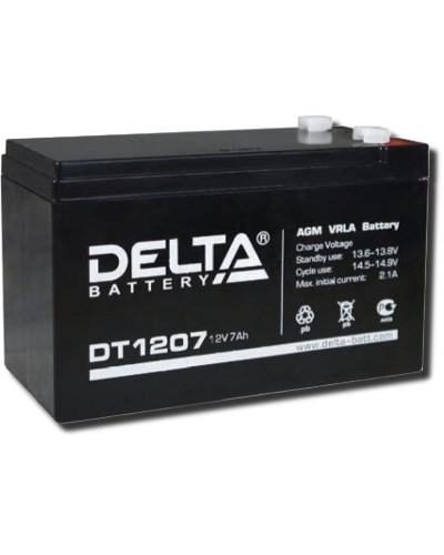 Delta DT 1207. Аккумулятор герметичный свинцово-кислотный. Delta в Череповце