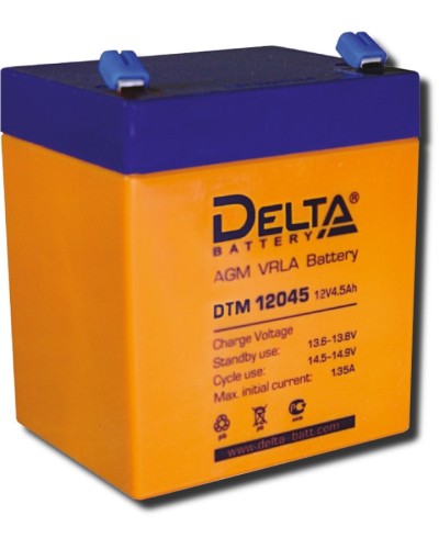 Delta DTM 12045. Аккумулятор герметичный свинцово-кислотный. Delta в Череповце