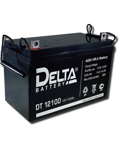 Delta DT 12100. Аккумулятор герметичный свинцово-кислотный. Delta в Череповце