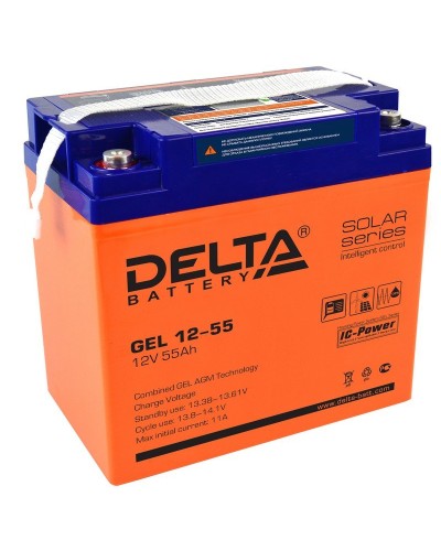 Delta GEL 12-55. Аккумулятор герметичный свинцово-кислотный. Delta в Череповце