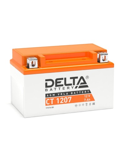 Delta CT 1207. Аккумулятор герметичный свинцово-кислотный стартерный. Delta в Череповце