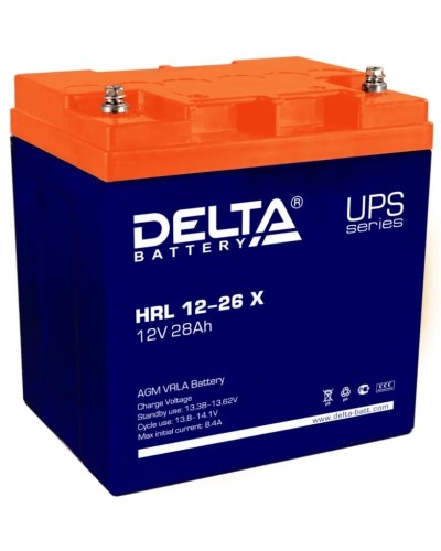 Delta HRL 12-26 X. Аккумулятор герметичный свинцово-кислотный. Delta в Череповце