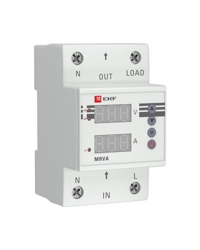 MRVA 25A PROxima (MRVA-25A). Реле напряжения и тока с дисплеем. EKF в Череповце