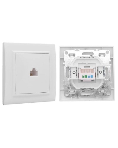 Минск Розетка RJ-45 1-местная СП (ERK01-035-10). Розетка RJ-45 1-местная СП. EKF в Череповце
