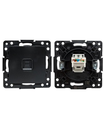 Стокгольм Механизм Розетки RJ-45 1-местной (EZK01-035-10). Механизм Розетки RJ-45 1-местной. EKF в Череповце
