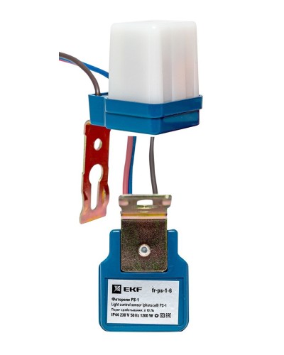 Фотореле PS-1 6А 1200Вт IP44 (fr-ps-1-6). Фотореле. EKF в Череповце